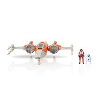 Star Wars Micro Galaxy Squadron T-70 X-wing Starfighter - 5-Inch Vehicle with Fold Out Wings, Droid Socket, and Two 1-Inch Micro Figure Accessories