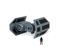 Jazwares Toy Vehicle Micro Galaxy Squadron TIE Bomber - 5-Inch Starfighter Class, 1-Inch TIE Pilot