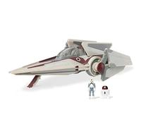 Star Wars Micro Galaxy Squadron V-Wing Starfighter - 3-Inch Light Armor Class Vehicle with Two 1-Inch Micro Figure Accessories