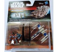 STAR WARS MICROMACHINES FIGURES 3-PACK FORCE AWAKENS HASBRO OFFICIAL TOYS
