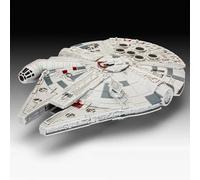 Revell 06566 Build & Play: Star Wars Millennium Falcon - With Authentic Lights & Sounds - 1:164 Scale Unbuilt Pre-coloured Click-Together Toy - 18 Parts - From 6 Years+