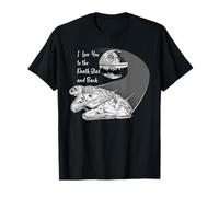 Star Wars Millennium Falcon I Love You Valentine’s Wedding T-Shirt