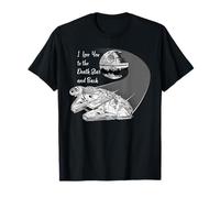 Star Wars Millennium Falcon I Love You Valentine's Wedding T-Shirt