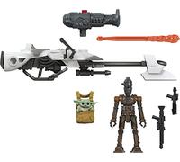 Star Wars Mission Fleet Expedition Class IG-11, The Child, Speeder Bike Figure, Protect The Child, 6 cm Figures