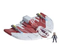 STAR WARS Mission Fleet T-6 Jedi Shuttle, 2.5-Inch Scale Ahsoka Action Figure Set, Ships, Toys for 4 Year Old Boys & Girls