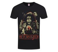 STAR WARS - MONTAGE - Front Print T-Shirt Black Spiral Black L