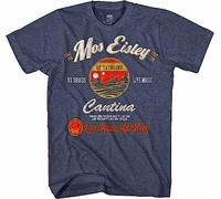 STAR WARS Mos Eisley Cantina Tatooine Men's Adult Graphic Tee T-Shirt, Navy Heather, XL