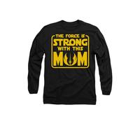 Star Wars Mother's Day Force is Strong with Mom Long Sleeve T-Shirt, Black Star Wars Black XL