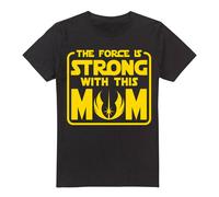 Star Wars Mother's Day Force Is Strong With Mom T-Shirt Black Black XXL