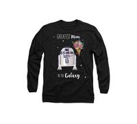 Star Wars Mother's Day Greatest Mom in the Galaxy Long Sleeve T-Shirt, Black | Size: Small Star Wars Black S
