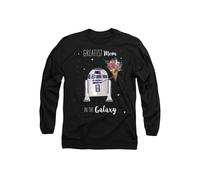 Star Wars Mother's Day Greatest Mom in the Galaxy Long Sleeve T-Shirt, Black | Size: Medium Star Wars Black M