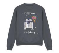 Star Wars Mother's Day Greatest Mum in the Galaxy Sweatshirt Charcoal | Size: 2XL Star Wars Charcoal 2XL