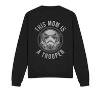 Star Wars Mother's Day Mom Is A Trooper Sweatshirt Black Black M
