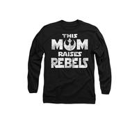 Star Wars Mother's Day Mom Raises Rebels Long Sleeve T-Shirt, Black | Size: Medium Star Wars Black M