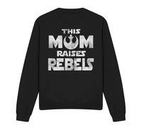 Star Wars Mother's Day Mom Raises Rebels Sweatshirt Black Star Wars Black XL