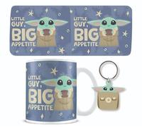 Star Wars Mug and Keyring Set (Grogu Design), Baby Yoda Coffee Mug 11oz and Keyring Star Wars Gifts - Official Merchandise