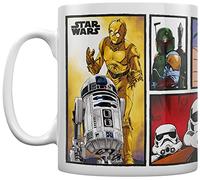 Star Wars Mug in Presentation Gift Box (Manga Design) 11oz Ceramic Mug - Official Merchandise, White