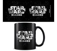 Star Wars Mug in Presentation Gift Box (Manga Logo Design) 11oz Ceramic Mug - Official Merchandise, Black
