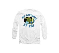 Star Wars My Birthday It Is Long Sleeve T-Shirt, White | Size: Large Star Wars White L