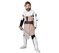 Star Wars Costume Deluxe Kids Fancy Dress With Mask - Obi-Wan Kenobi - S
