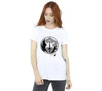 Star Wars Obi-Wan Kenobi Fractured Logos Cotton Boyfriend T-Shirt In White White
