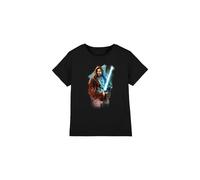 Star Wars Obiwan Kenobi Kenobi Painted Kids T-Shirt Black | Size: 12-13 Years Star Wars Black 12-13 Years
