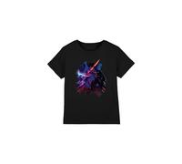 Star Wars Obiwan Kenobi Kenobi Vader Painted Kids T-Shirt Black | Size: 7-8 Years Star Wars Black 7-8 Years