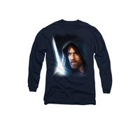 Star Wars ObiWan Kenobi Poster Kenobi Long Sleeve T-Shirt, Navy | Size: Small Star Wars Navy S