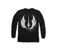 Star Wars ObiWan Kenobi Shattered Jedi Long Sleeve T-Shirt, Black | Size: Small Star Wars Black S