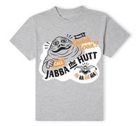 Star Wars Official Jabba Loans T-Shirt - Grey Grey S