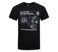 Star Wars Official Mens Haynes Darth Vader T-Shirt / N/A N/A NS4665