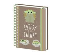 Star Wars Official The Mandalorian Cutest Galaxy A5 Wiro Lined Notebook Baby Yoda