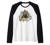 Star Wars Original Trilogy A New Hope Retro Vintage Artwork Raglan Baseball Tee