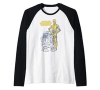 Star Wars Oversized Droid Friends Raglan Baseball Tee