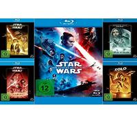 Star Wars Package - The Rise Skywalkers (9) + The Last Jedi (8) + The Force Awakens (7) + (Rogue One: A Star Wars Story + Solo: A Star Wars Story) [10 Blu-ray]