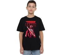 Star Wars Paint Vader Unisex Kids T Shirt, Black, 12-13 Years