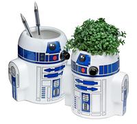Star Wars Paladone R2D2 Plant Pot - Officially Licensed Ceramic Planter or Pen Holder, Home Office Desk Decor, Novelty Gift Fans | Paladone