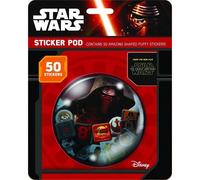 Star Wars Paper Puffy Stickers (Pack Of 50) Red/black (One Size)