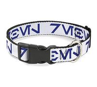 Star Wars Pet Collar, Dog Collar Plastic Buckle, Star Wars Aurebesh Rebel White Blue, 20 to 31 Inches 1.5 Inch Wide
