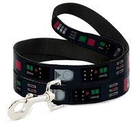 Star Wars Pet Leash, Dog Leash, Star Wars Darth Vader Utility Belt Bounding Black Grays Reds, 4 Feet Long 1.0 Inch Wide
