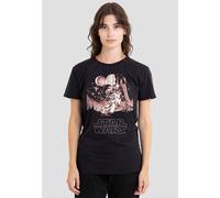 Star Wars Pink Vintage Poster Womens T-Shirt S-2XL, Black