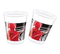 Star Wars Plastic Party Cup (Pack Of 8) White/red/black (One Size)