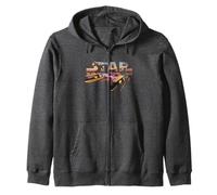 Star Wars Pod Racing Text Fill Star Wars Logo Zip Hoodie