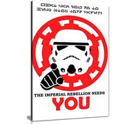 Star Wars Pop Art Rebellion Needs You Canvas Wall Art Picture Print (30x20in)