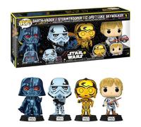 Star Wars Pop Darth Vader Stormtrooper C-3PO Luke Skywalker Exclusive 4-Pack