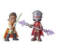 Star Wars Pop-Up Lightsaber Duel, Kai Brightstar & Taborr Action Figures, 4"-Scale Star Wars Toys for Kids