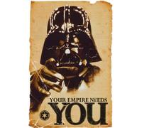 STAR WARS POSTER DARTH VADER YOUR EMPIRE NEEDS YOU (61cm x 91,5cm)