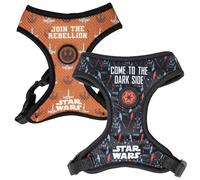 Star Wars Premium Harness for Dogs - Size XS/S - Black and Orange - Anti-Pull and Adjustable Training Harness - 100% Polyester - Original Product Designed in Spain