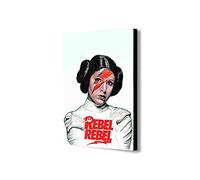 Star Wars - Princes Leia - Rebel Rebel - Canvas Wall Art Framed Print - Various Sizes (A2 24x16 inches)