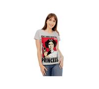 Star Wars Women's T-Shirt Princess Leia Grey 2XL
